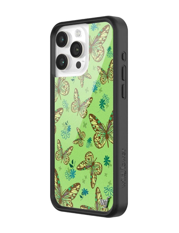 Wildflower Sage Butterfly iPhone 15 Pro Max Case