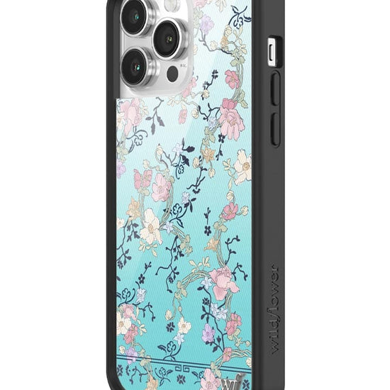 Wildflower Gallery Girlie Blue iPhone 14 Pro Max Case