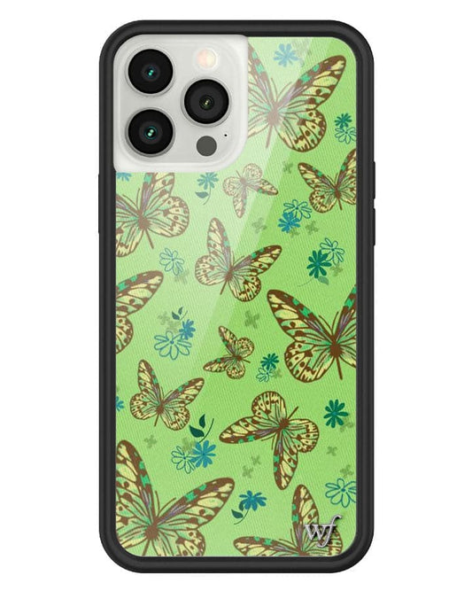 wildflower Sage Butterfly iPhone 13 Pro Max Case.