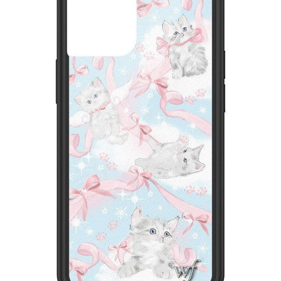 wildflower kitten around iphone 13 mini case