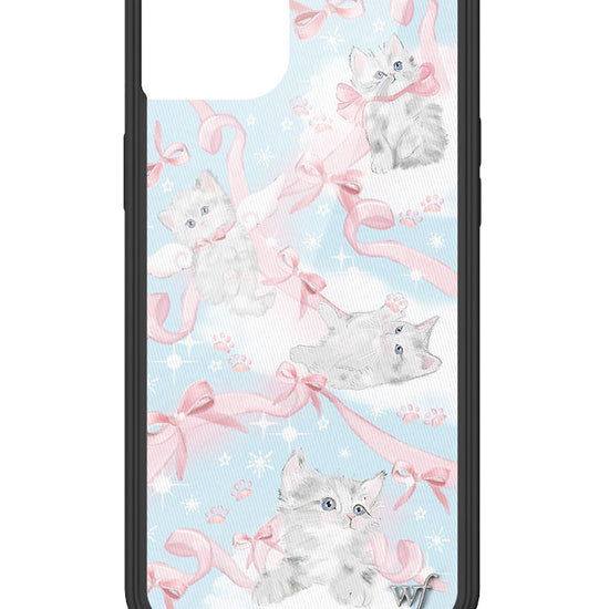 wildflower kitten around iphone 14plus case