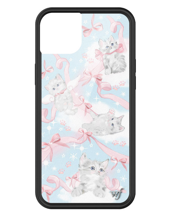 wildflower kitten around iphone 14plus case