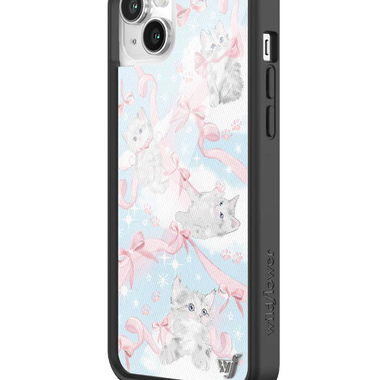 Wildflower Kitten Around iPhone 14 Plus Case