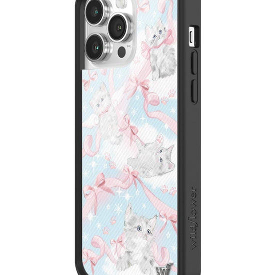 Wildflower Kitten Around iPhone 14 Pro Max Case