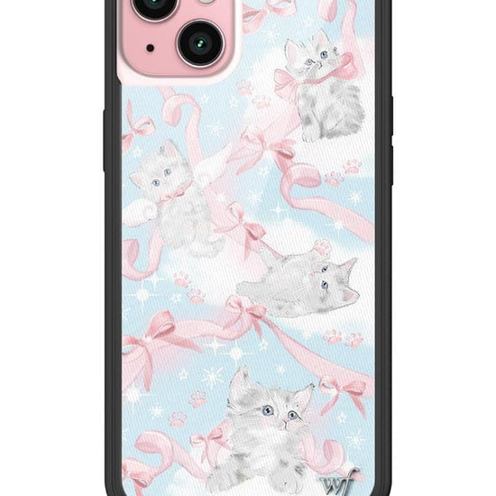 Wildflower Kitten Around iPhone 15 Plus Case