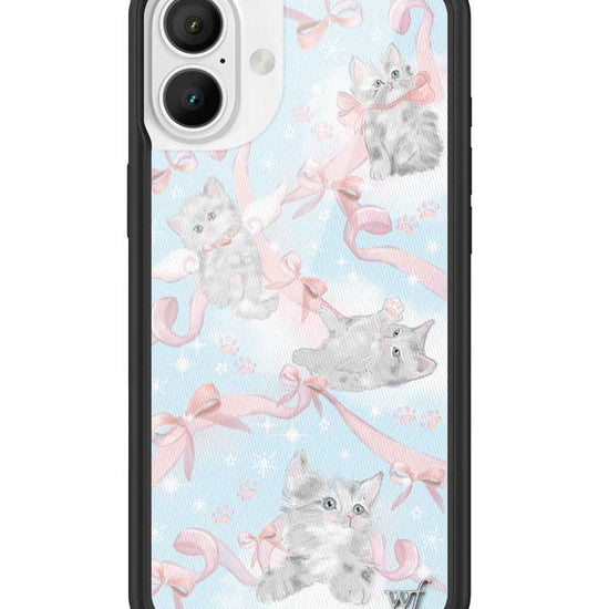 Wildflower Kitten Around iPhone 16 Plus Case