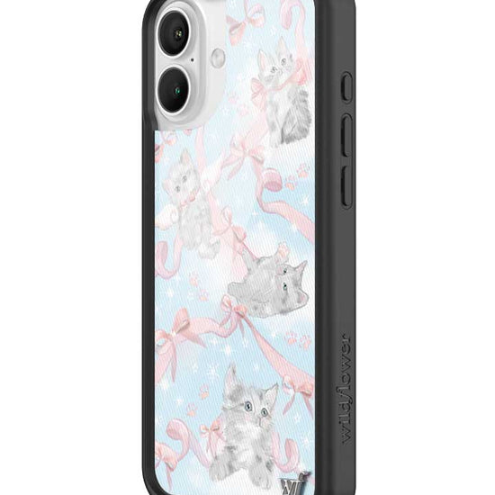 Wildflower Kitten Around iPhone 16 Plus Case