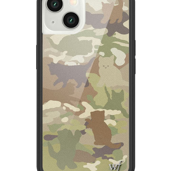 Wildflower Cat Camo iPhone 13 Case