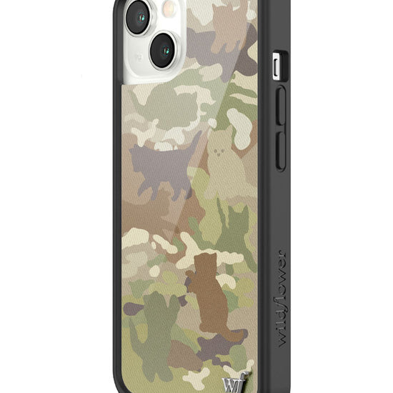 Wildflower Cat Camo iPhone 13 Case