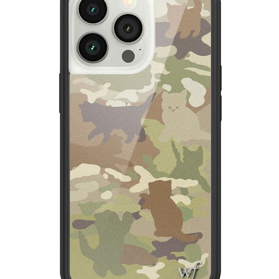 Wildflower Cat Camo iPhone 13 Pro Case