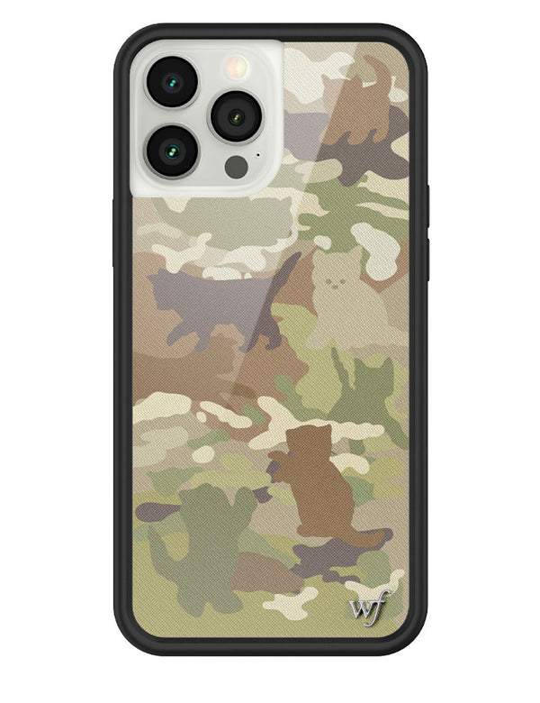 Wildflower Cat Camo iPhone 13 Pro Max Case