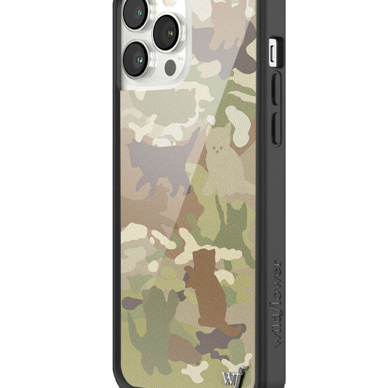 Wildflower Cat Camo iPhone 13 Pro Max Case