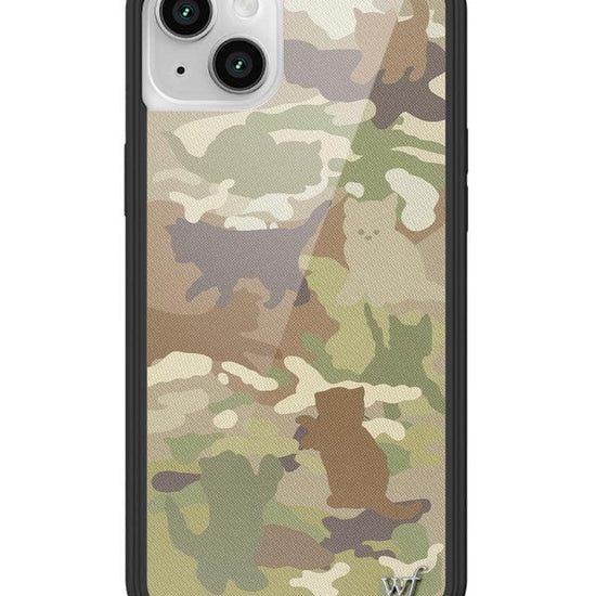 Wildflower Cat Camo iPhone 14 Case