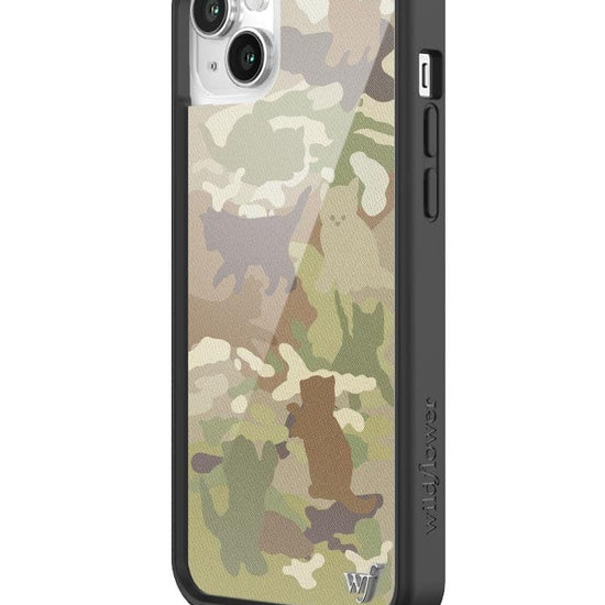 Wildflower Cat Camo iPhone 14 Plus Case