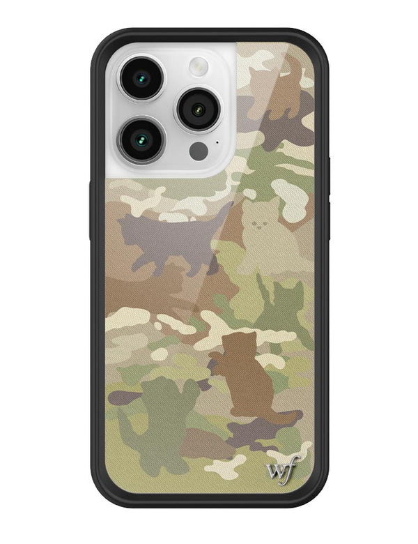 Wildflower Cat Camo iPhone 14 Pro Case