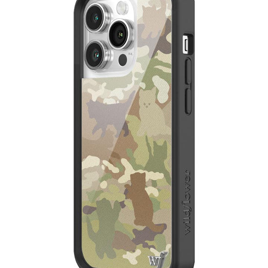 Wildflower Cat Camo iPhone 14 Pro Case