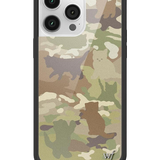 Wildflower Cat Camo iPhone 14 Pro Max Case