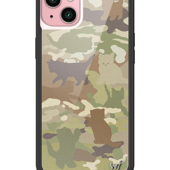 Wildflower Cat Camo iPhone 15 Plus Case