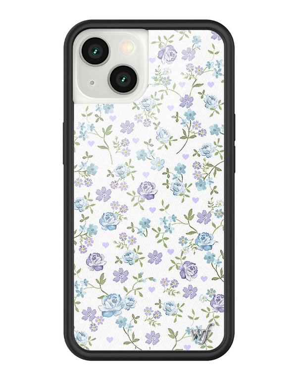 Wildflower Lilac And Blue Floral iPhone 13 Case