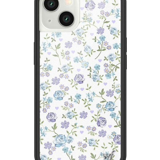 Wildflower Lilac And Blue Floral iPhone 13 Case