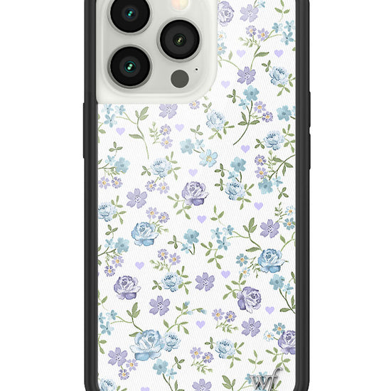 Wildflower Lilac And Blue Floral iPhone 13 Pro Case