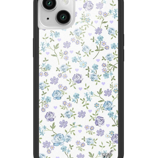 Wildflower Lilac And Blue Floral iPhone 14 Case