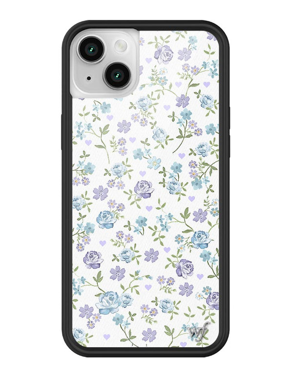 Wildflower Lilac And Blue Floral iPhone 14 Case