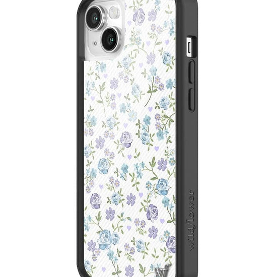 Wildflower Lilac And Blue Floral iPhone 14 Case