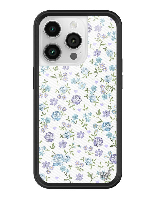 Wildflower Lilac And Blue Floral iPhone 14 Pro Case