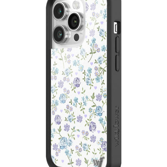 Wildflower Lilac And Blue Floral iPhone 14 Pro Case