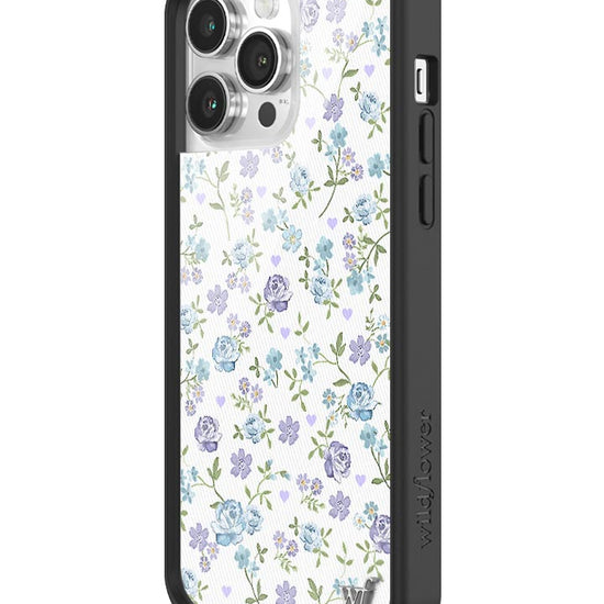 Wildflower Lilac And Blue Floral iPhone 14 Pro Max Case