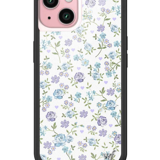 Wildflower Lilac And Blue Floral iPhone 15 Case