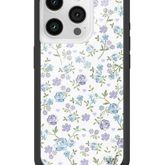 Wildflower Lilac And Blue Floral iPhone 15 Pro Case