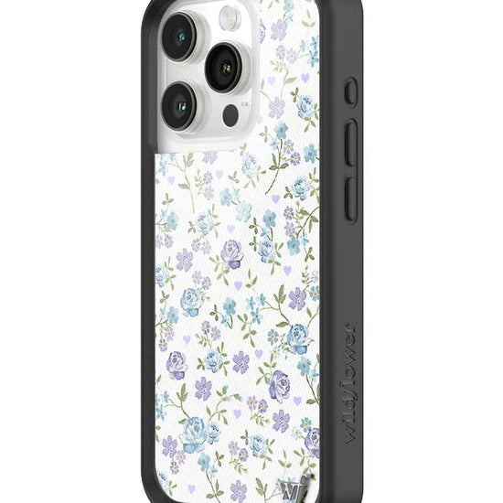 Wildflower Lilac And Blue Floral iPhone 15 Pro Case