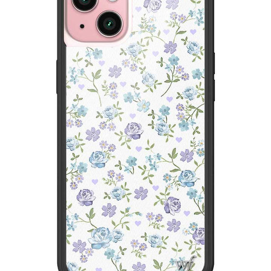 Wildflower Lilac And Blue Floral iPhone 15 Plus Case