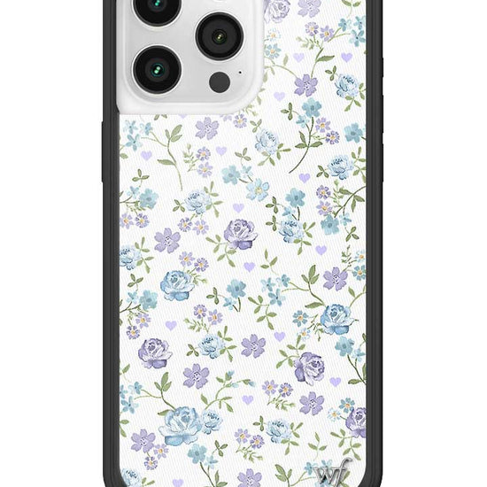 Wildflower Lilac And Blue Floral iPhone 15 Pro Max Case