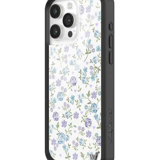 Wildflower Lilac And Blue Floral iPhone 15 Pro Max Case