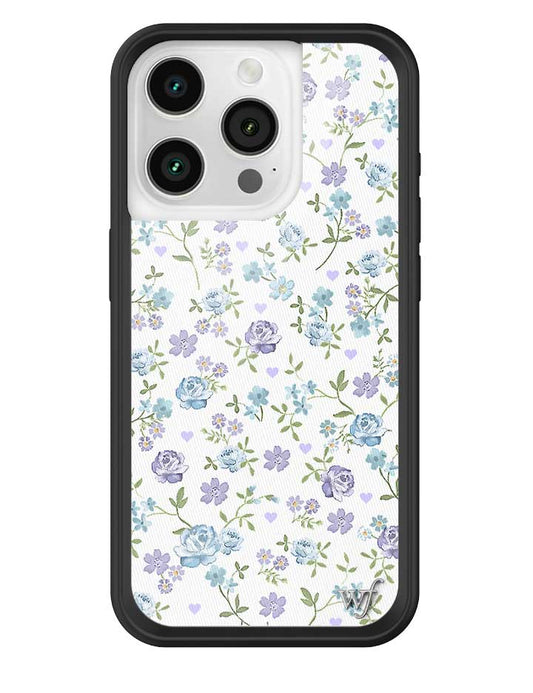 Wildflower Lilac And Blue Floral iPhone 16 Pro Case