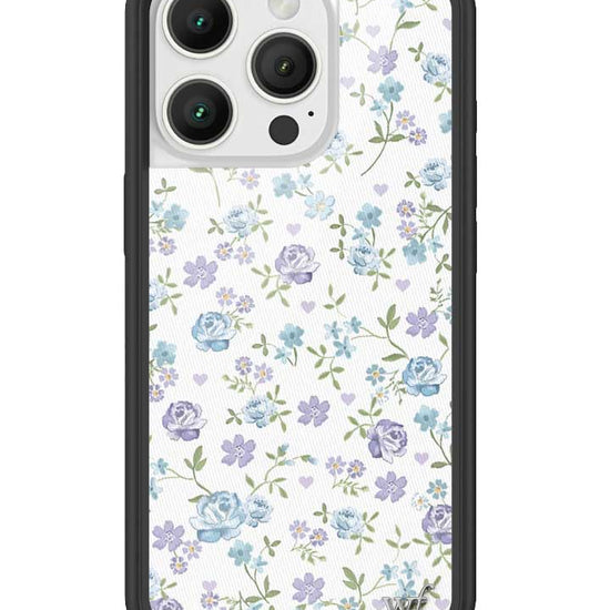 Wildflower Lilac And Blue Floral iPhone 16 Pro Case