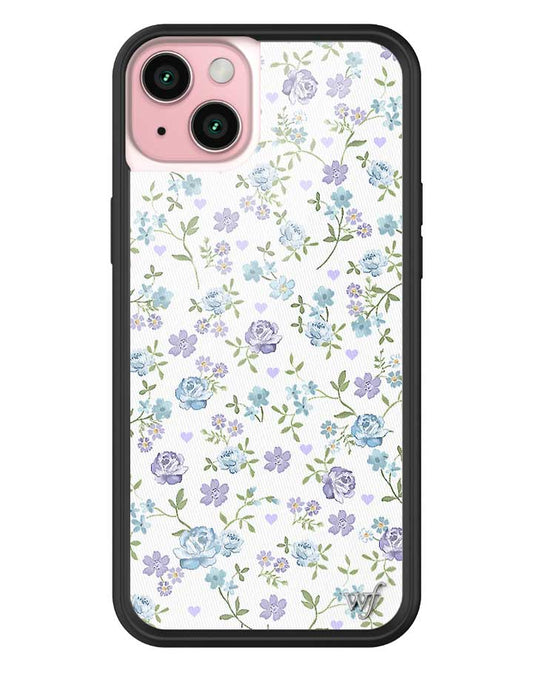 Wildflower Lilac And Blue Floral iPhone 16 Plus Case