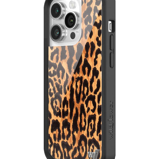 Wildflower Leopard Love iPhone 14 Pro Case