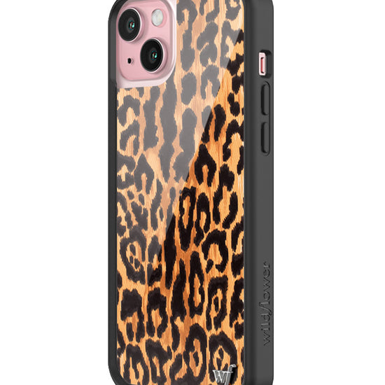 Wildflower Leopard Love iPhone 15 Plus Case