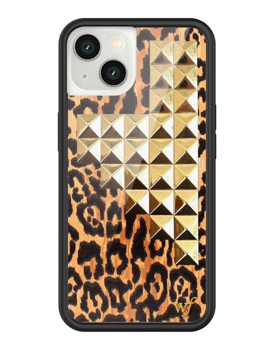 Wildflower Leopard Love Stud iPhone 13 Case