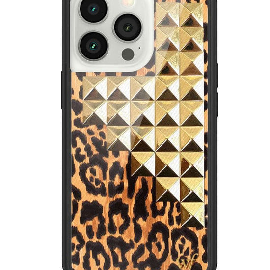 Wildflower Leopard Love Stud iPhone 13 Pro Case