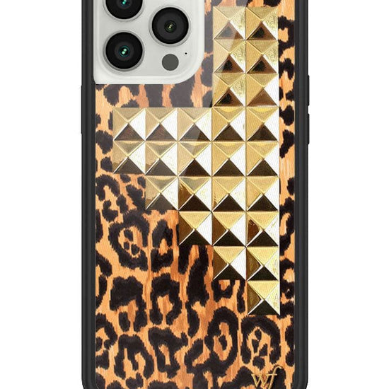 Wildflower Leopard Love Stud iPhone 13 Pro Max Case