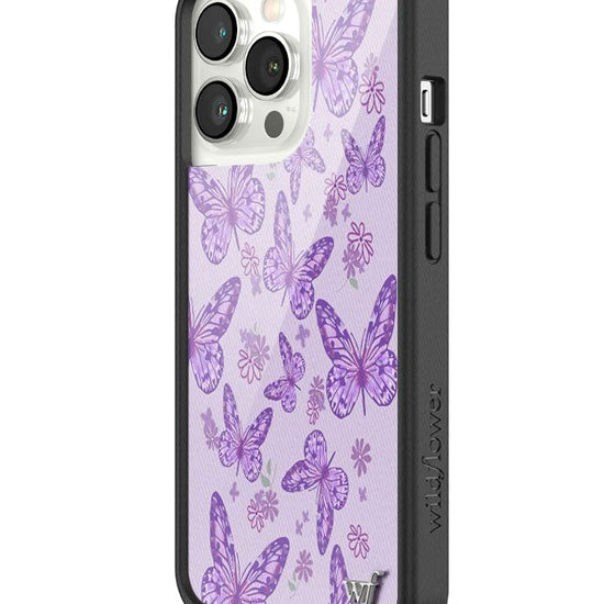 Wildflower Lavender Butterfly iPhone 13 Pro Case