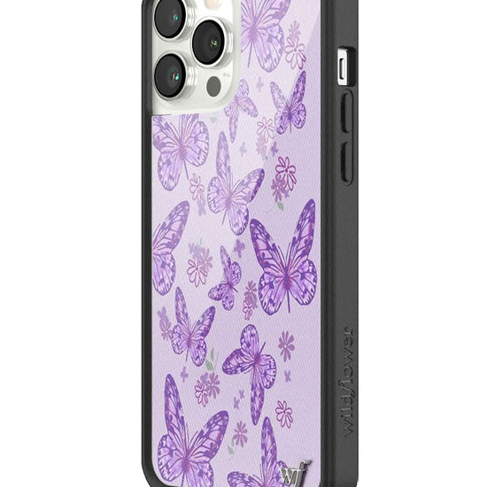 Wildflower Lavender Butterfly iPhone 13 Pro Max Case