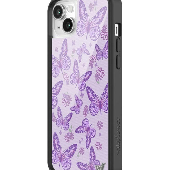 Wildflower Lavender Butterfly iPhone 14 Case