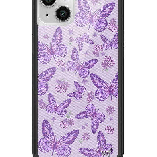 Wildflower Lavender Butterfly iPhone 14 Plus Case