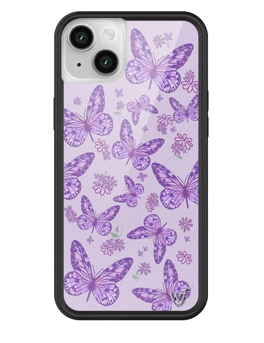 Wildflower Lavender Butterfly iPhone 14 Plus Case